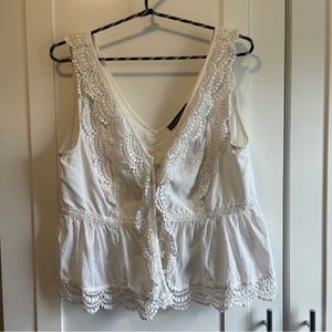 Abercrombie & Fitch Peplum Lace Top